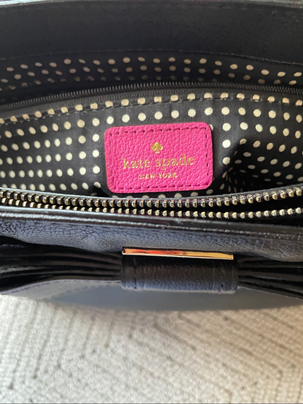Kate Spade Quinn Villabella Black Handbag - Picture 7 of 9